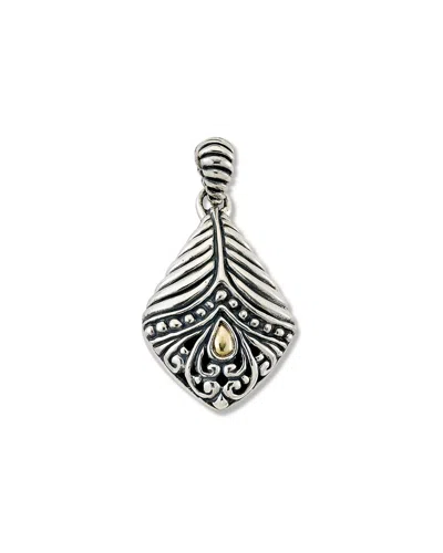 Samuel B. 18k & Silver Balinese Pendant In Gray