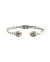 SAMUEL B. SAMUEL B. 18K & SILVER BANGLE