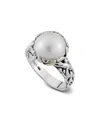 SAMUEL B. SAMUEL B. 18K & SILVER PEARL RING