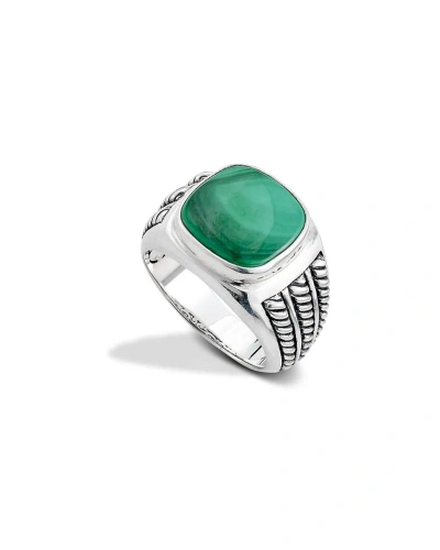 Samuel B. Silver 10.60 Ct. Tw. Malachite Ring In Metallic