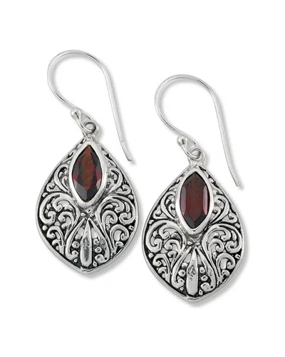 Samuel B. Silver 2.50 Ct. Tw. Garnet Earrings In Multi