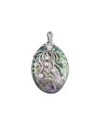 Samuel B. Silver Abalone 5mm Pearl Octopus Pendant