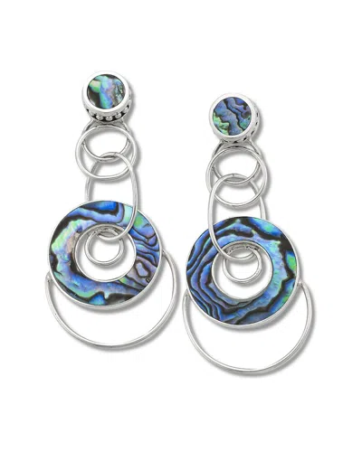 Samuel B. Silver Abalone Earrings In Blue