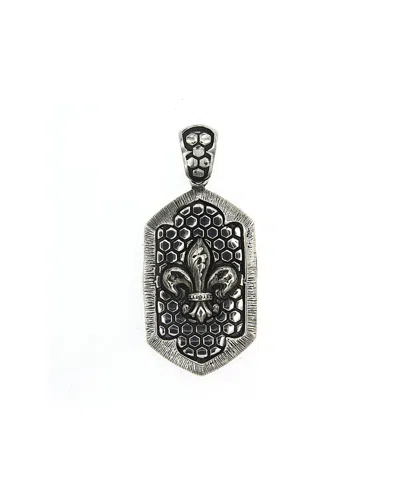 Samuel B. Silver Fleur De Lis Pendant In Metallic