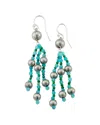 SAMUEL B. SAMUEL B. SILVER GEMSTONE EARRINGS