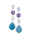 SAMUEL B. SAMUEL B. SILVER GEMSTONE STATEMENT EARRINGS