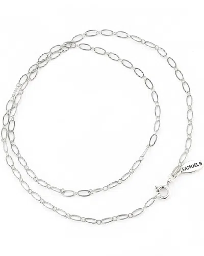 SAMUEL B. SAMUEL B. SILVER OVAL LINK CHAIN NECKLACE