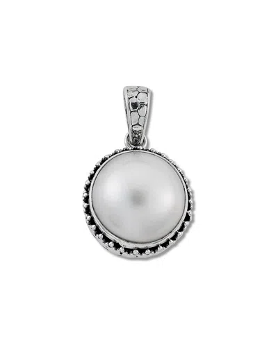 Samuel B. Silver Pearl Dot Design Pendant In Metallic