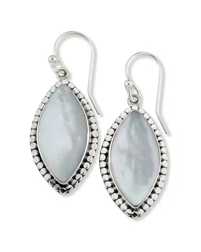 Samuel B. Silver Pearl Earrings In Metallic