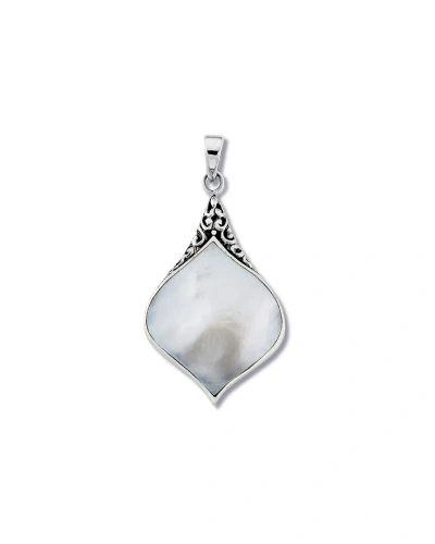 Samuel B. Silver Pearl Ornate Pendant In Metallic