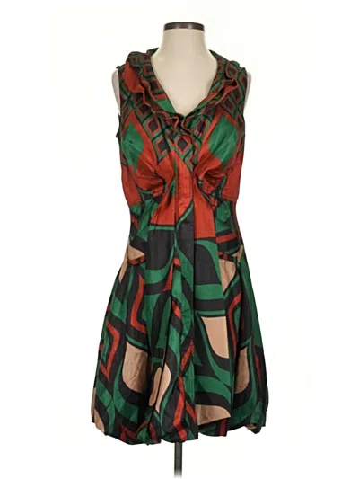 Pre-owned Samuel Dong Cocktail Dress In Green