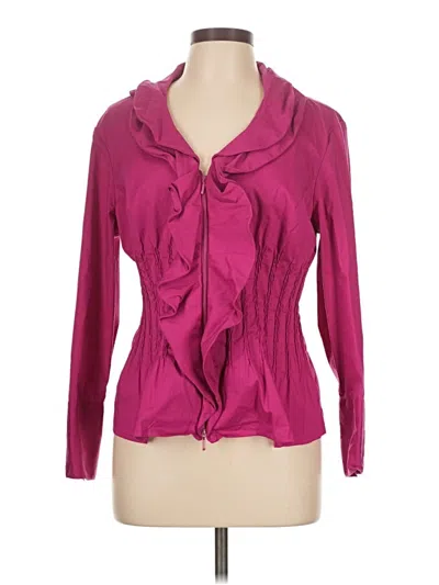 Pre-owned Samuel Dong Long Sleeve Blouse In Pink