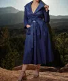 Samuel Dong Periwinkle Coat Dress In Blue