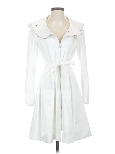 Pre-owned Samuel Dong Trenchcoat In White