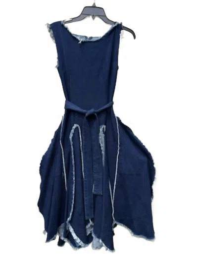 Samuel Dong Women's Sleeveless Denim Dress In Blue