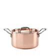 Samuel Groves Copper Clad Casserole Pan With Lid In Brown