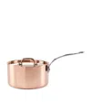Samuel Groves Copper Clad Saucepan With Lid In Brown