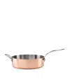 Samuel Groves Copper Clad Sauté Pan With Lid In Brown