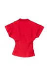 Samuel Gui Yang Draped Top In Red