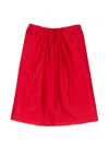 Samuel Gui Yang Drawstring A-line Skirt In Red