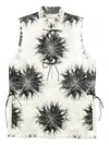 Samuel Gui Yang Floral Print Blouse In White