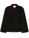 Samuel Gui Yang Stand-up Collar Jacket In Black