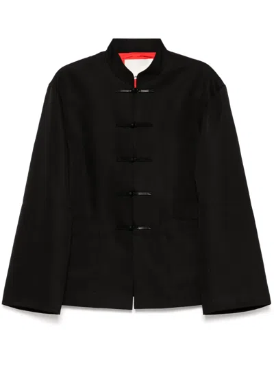 Samuel Gui Yang Stand-up Collar Jacket In Black