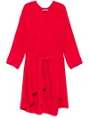 Samuel Gui Yang Kleid Mit V-ausschnitt In Rot