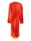 Samuel Gui Yang Willow Lava-fish Dress In Red