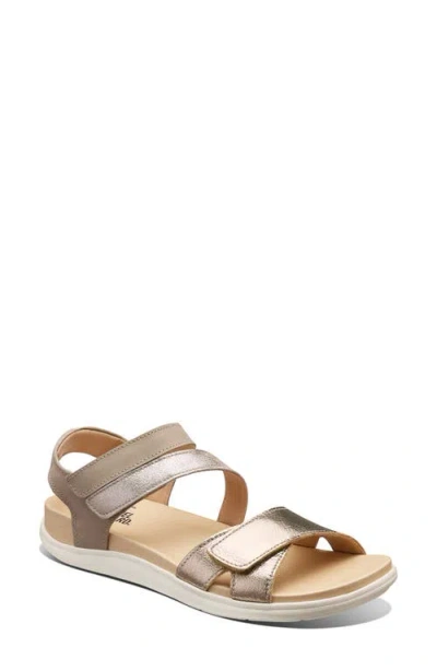 Samuel Hubbard Capri Slingback Platform Wedge Sandal In Brown