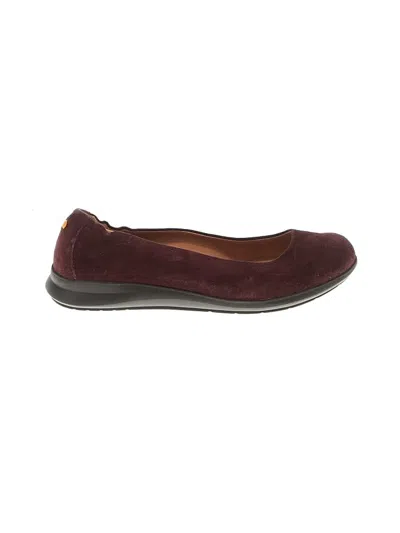 Pre-owned Samuel Hubbard Flats In Burgundy