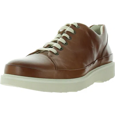 Samuel Hubbard Hubbard Fast Mens Padded Insole Leather Casual And Fashion Sneakers In Brown