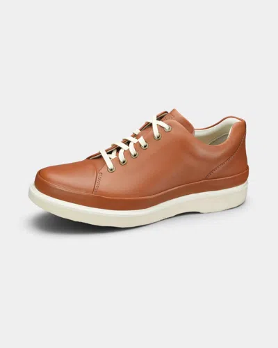 Samuel Hubbard Men's Dress Fast Sneaker In Cognac In Brown