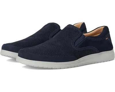 Samuel Hubbard Olema M2115-016 Navy Nubuck Slip On Casual Shoes Zap209 In Blue