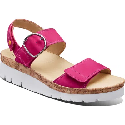 Samuel Hubbard Portola Two Strap Sandal In Pink