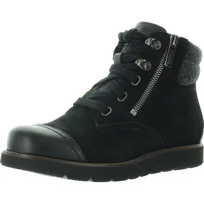 Samuel Hubbard Womens Lace-up Leather Shooties In Black