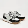 Samuel Sam Edelman Men's Logan Sneaker Black/white In Black
