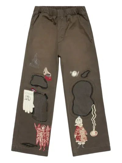 Samuel Zelig Antique Embroidered Patchwork Trousers