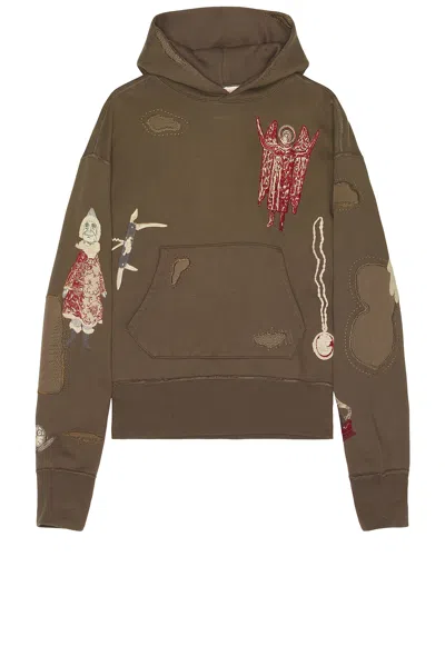 Samuel Zelig Antique Hoodie In Olive