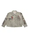 Samuel Zelig Medieval Zip Jacket In Gray