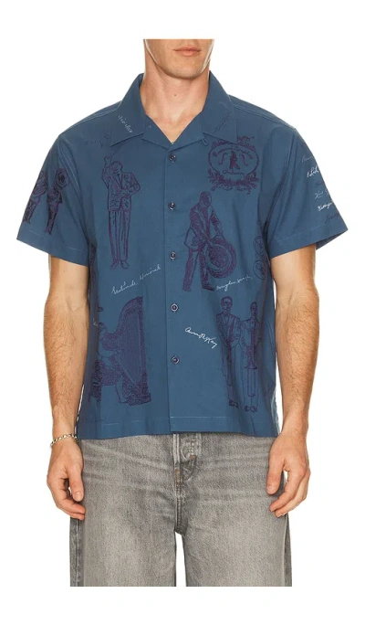Samuel Zelig Orchestra Camp Shirt In Blue