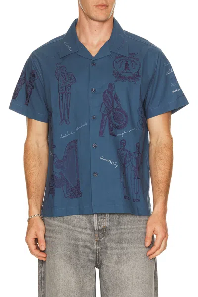 Samuel Zelig Orchestra Camp Shirt In Blue