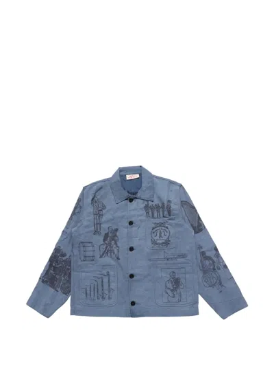 Samuel Zelig Orchestra Jacket In Blue