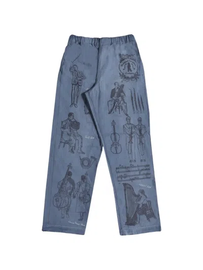 Samuel Zelig Orchestra Trousers In Blue