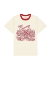 Samuel Zelig Restaurant Tee In White