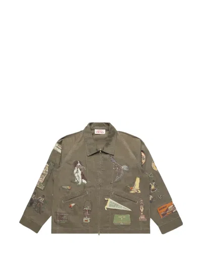 Samuel Zelig Trail Zip Jacket In Green