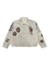 Samuel Zelig Western Zip Jacket In Gray