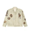 Samuel Zelig Western Zip Jacket In White