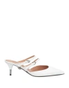 Samuele Failli Woman Mules & Clogs White Size 7 Leather In White