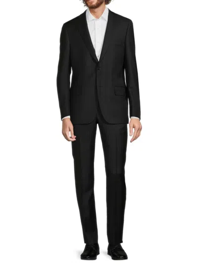 Samuelsohn Men's Milburn Classic Fit Wool Suit In Black
